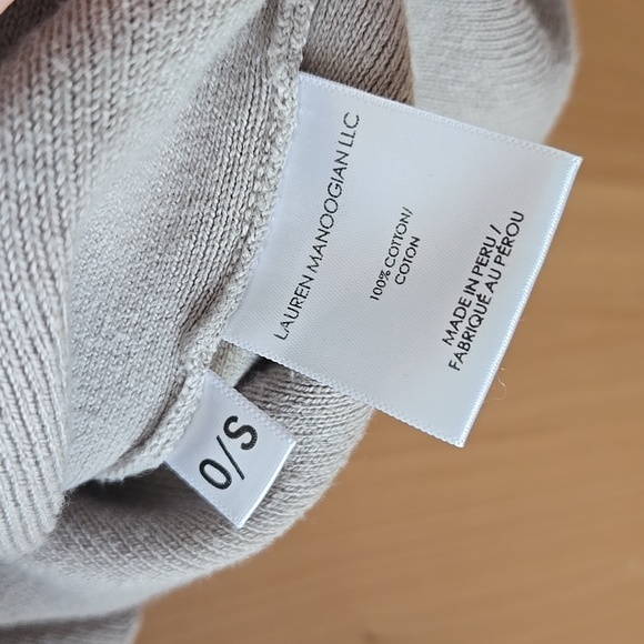 Lauren Manoogian Light Gray Sweater, VGUC, Cotton, Quiet Lux, Hygge Vibes - Picture 3 of 6